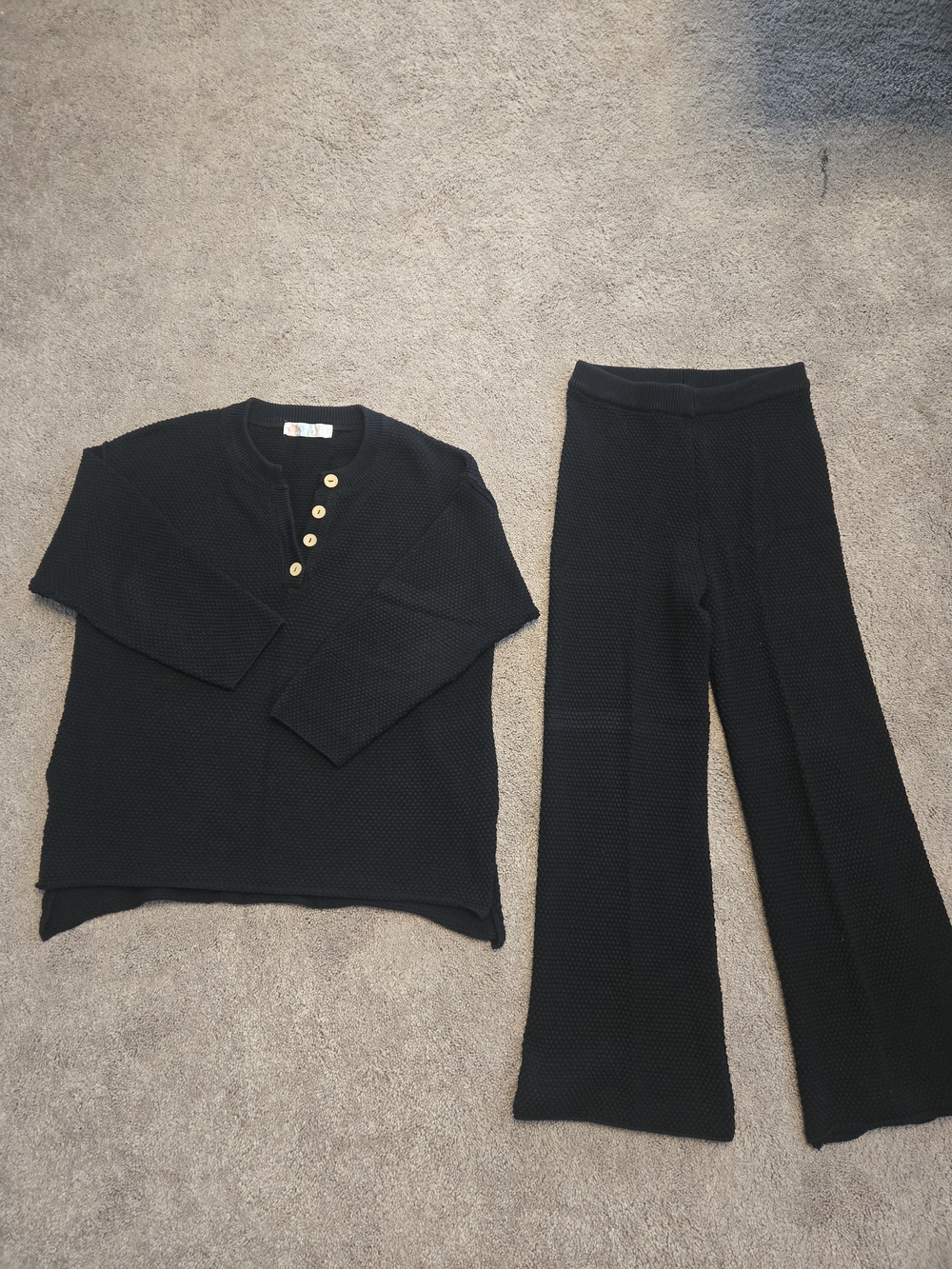 Free People Sweater Set Black